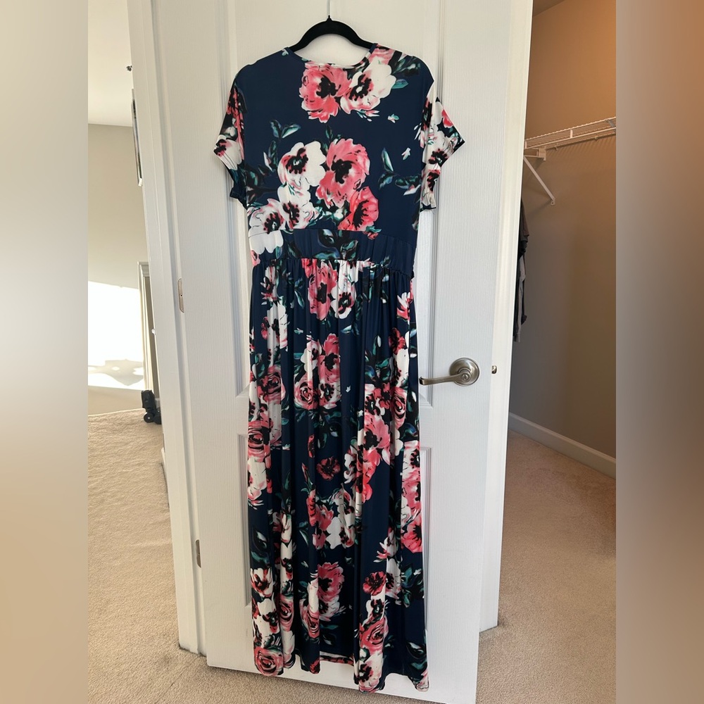 Ouges Floral Maxi Dress | Xxl | Pockets - image 3